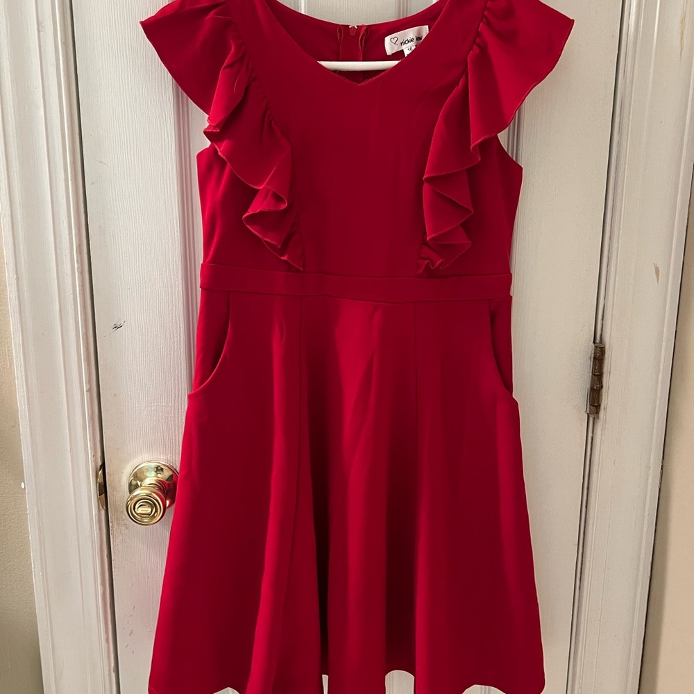 Girls red dress (cotillion)